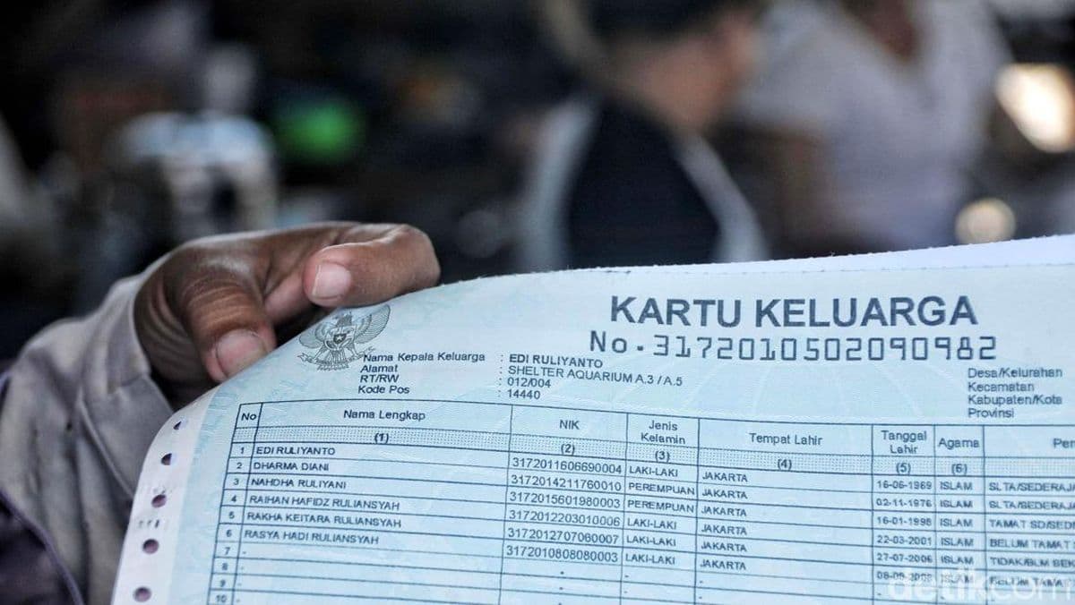 Dokumentasi Kartu Keluarga